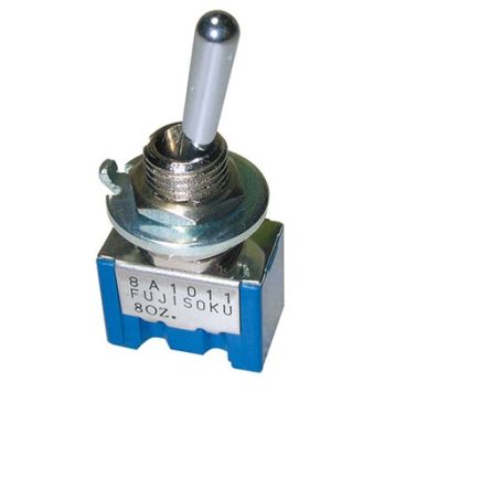 Nidec Components Toggle Switch, PCB Mount, On-On, SPDT, Solder Terminal [8J1011-Z]; 244-3251