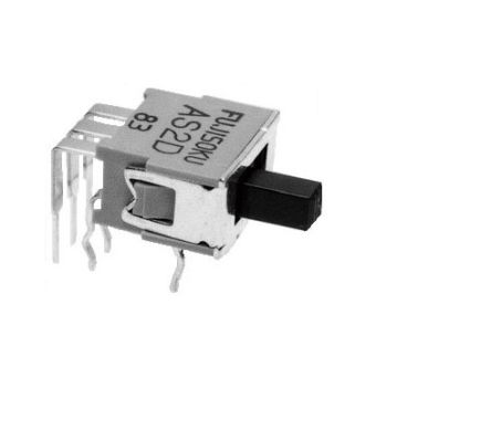 Nidec Components PCB Slide Switch SPDT On-On 0.4 VA Slide [AS1D-5M-10-Z]; 244-3273