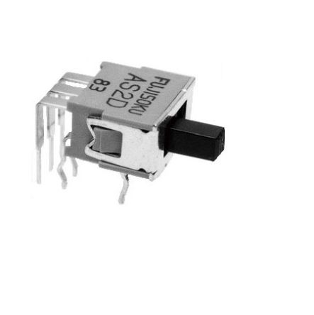Nidec Components PCB Slide Switch SPDT On-On 0.4 VA Slide [AS1D-6M-10-Z]; 244-3275