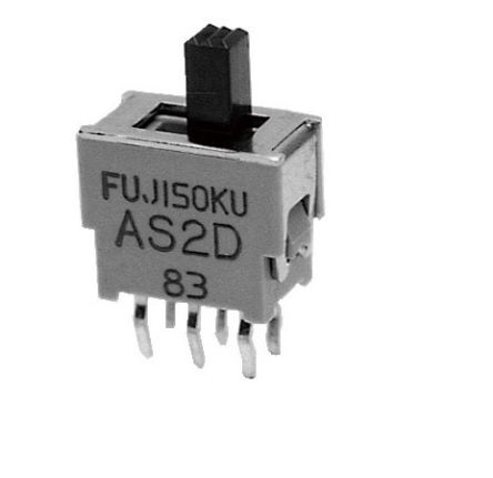Nidec Components PCB Slide Switch SPDT (On)-Off -(On) 0.4 VA Slide [AS1E-2M-10-Z]; 244-3277