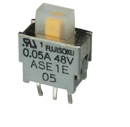 Nidec Components PCB Slide Switch SPDT (On)-Off -(On) 0.4 VA Slide [ASE1D-2M-10-Z]; 244-3286