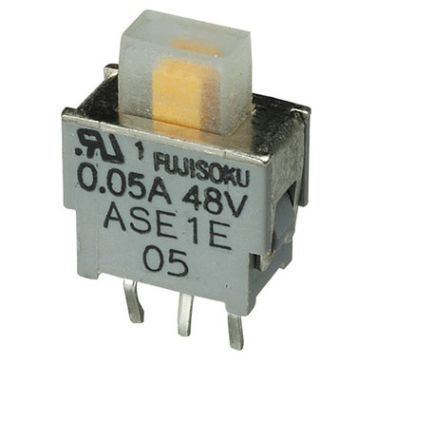 Nidec Components PCB Slide Switch SPDT (On)-Off -(On) 0.4 VA Slide [ASE1E-2M-10-Z]; 244-3290