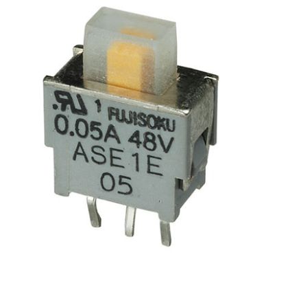 Nidec Components PCB Slide Switch DPDT (On)-Off -(On) 0.4 VA Slide [ASE2D-2M-10-Z]; 244-3294
