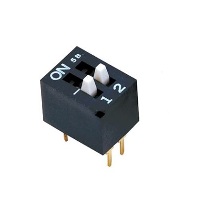 Nidec Components Through Hole Slide Switch DPST 100 mA Slide [CES-0202MC]; 244-3333