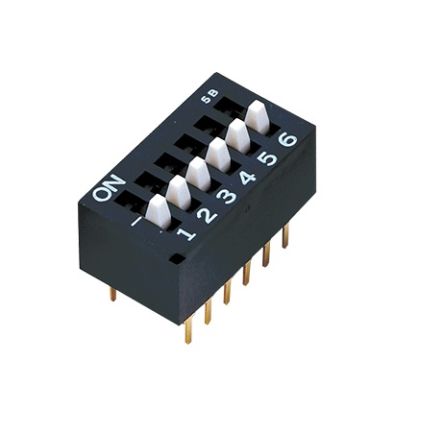 Nidec Components Through Hole Slide Switch SPST 100 mA Slide [CES-0602MC]; 244-3337