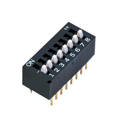 Nidec Components Through Hole Slide Switch SPST 100 mA Slide [CES-0802MC]; 244-3340