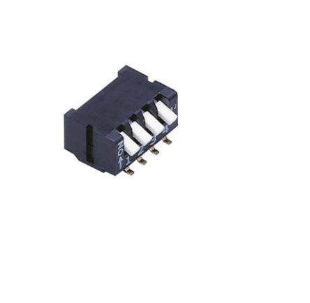 Nidec Components 2 Way PCB Piano Dip Switch DPST, Piano Actuator [CFP-0202TB]; 244-3341
