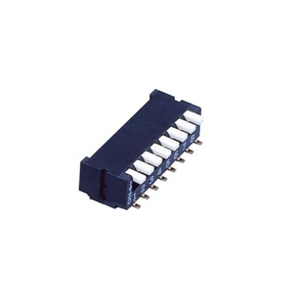 Nidec Components 8 Way PCB Piano Dip Switch 8PST, Piano Actuator [CFP-0812TB]; 244-3352