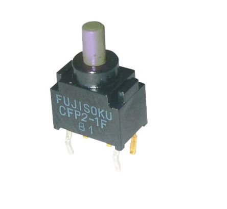 Nidec Components CFP2 Series Push Button Switch, On-(On), PCB, SPDT, 28V [CFP2-1FC-AW]; 244-3359