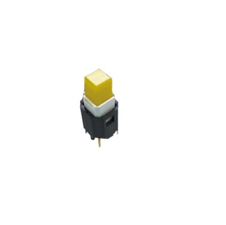 Nidec Components CFPB Series Illuminated Push Button Switch, (On)-Off, PCB, SPDT, Yellow LED, 20V [CFPB-1CC-4W6]; 244-3367