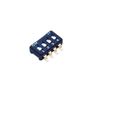 Nidec Components Through Hole Slide Switch 4PST (On)-Off 100 mA Slide [CFS-0401TB]; 244-3390