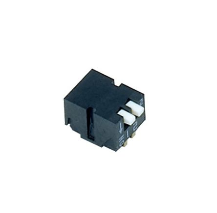 Nidec Components 2 Way PCB Piano Dip Switch DPST, Piano Actuator [CHP-021TB]; 244-3418