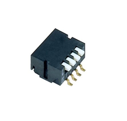 Nidec Components 4 Way PCB Piano Dip Switch 4PST, Piano Actuator [CHP-041TA]; 244-3420