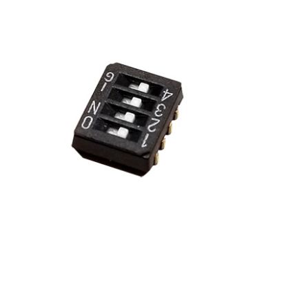 Nidec Components Surface Mount Slide Switch 4PST 100 mA Slide [CHS-04TA1]; 244-3449
