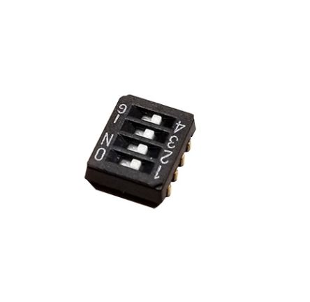 Nidec Components Surface Mount Slide Switch 4PST 100 mA Slide [CHS-04TB1]; 244-3454