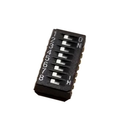 Nidec Components Surface Mount Slide Switch 8PST 100 mA Slide [CHS-08TA1]; 244-3466