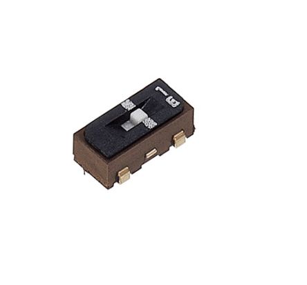 Nidec Components Surface Mount Slide Switch SPDT SP 100 mA Slide [CJS-1200TA]; 244-3483