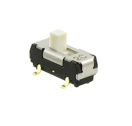 Nidec Components Surface Mount Slide Switch SPDT SP 200 mA Slide [CL-SB-12B-02T]; 244-3513