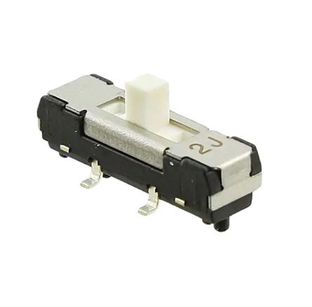 Nidec Components Surface Mount Slide Switch SP 200 mA Slide [CL-SB-13A-01T]; 244-3526
