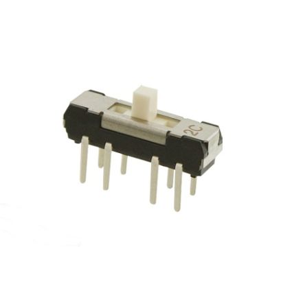 Nidec Components Surface Mount Slide Switch DPDT DP 200 mA Slide [CL-SB-22C-02]; 244-3552