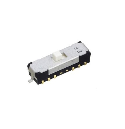 Nidec Components Surface Mount Slide Switch DPDT DP 100 mA Slide [CMS-2402C]; 244-3590