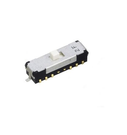 Nidec Components Surface Mount Slide Switch 4P2T DP 100 mA Slide [CMS-4202TB]; 244-3598