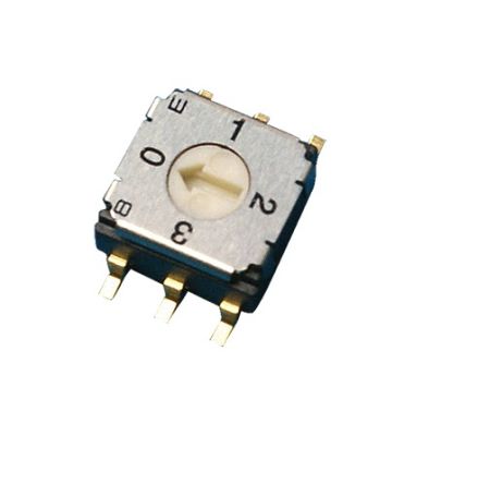 Nidec Components Rotary Coded DIP Switch [CS-7-14TB]; 244-3613