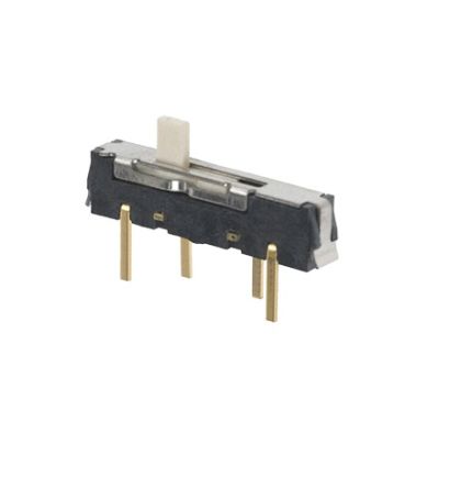 Nidec Components Through Hole Slide Switch SPDT SP 100 mA Slide [CSS-1210MC]; 244-3615