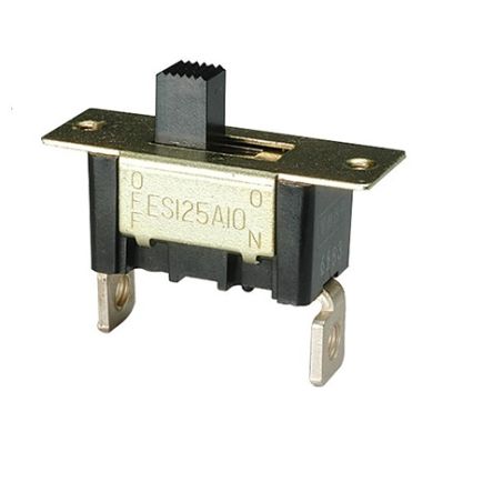NIDEC COPAL ELECTRONICS GMBH Panel Mount Slide Switch SPST (On)-(On) 15 A Slide [ES 115D12-Z]; 244-3685