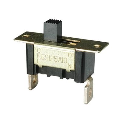 Nidec Components Panel Mount Slide Switch SPST On-Off 25 A Slide [ES 125A12-Z]; 244-3686