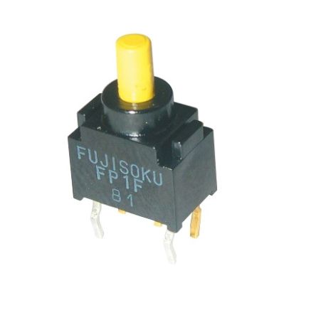 Nidec Components FP Series Push Button Switch, On-(On), PCB, DPDT, 28V dc [FP2F-2M-Z]; 244-3716