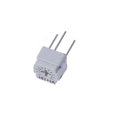 Through Hole Trimmer Potentiometer 0.5W Top Adjust Nidec Components [FT-63ETP101]; 244-3720