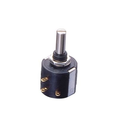 Nidec Components Rotary Wirewound Potentiometer 10-Turns 1-Gang, M-22E10 10K [M-22E10 10K]; 244-4032