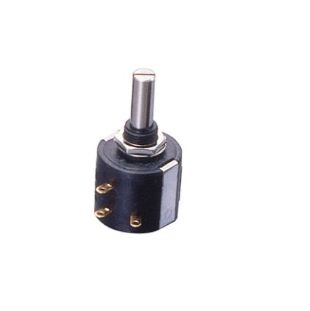 Nidec Components Rotary Wirewound Potentiometer 10-Turns 1-Gang, M-22E10 20K [M-22E10 20K]; 244-4037