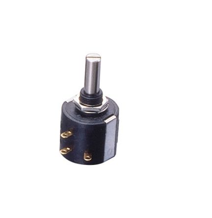 Nidec Components Rotary Wirewound Potentiometer 10-Turns 1-Gang, M-22E10 5K [M-22E10 5K]; 244-4045