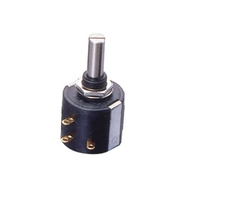 Nidec Components Rotary Wirewound Potentiometer 10-Turns 1-Gang, M-22E10-050 100K [M-22E10-050 100K]; 244-4047
