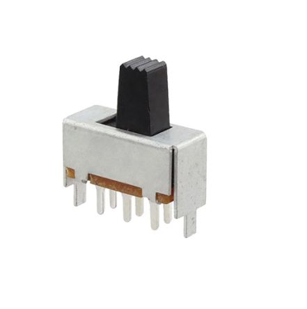 Nidec Components Through Hole Slide Switch DPDT (On)-(On) 10 mA Slide [MFS201N-4-Z]; 244-4079