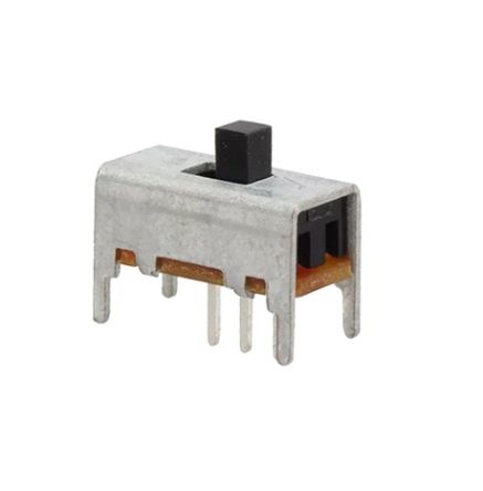 Nidec Components Through Hole Slide Switch DPDT (On)-(On)-(On) 10 mA Slide [MFS201PA-5-Z]; 244-4085