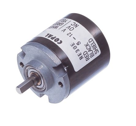 Nidec Components 5 → 12V 100 Pulse Optical Encoder with a 4 mm [RE30E-100-213-1]; 244-4093