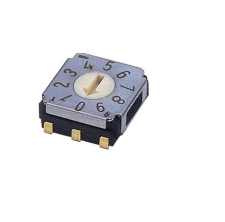 Nidec Components Rotary Coded DIP Switch [SA-7010TA]; 244-4189