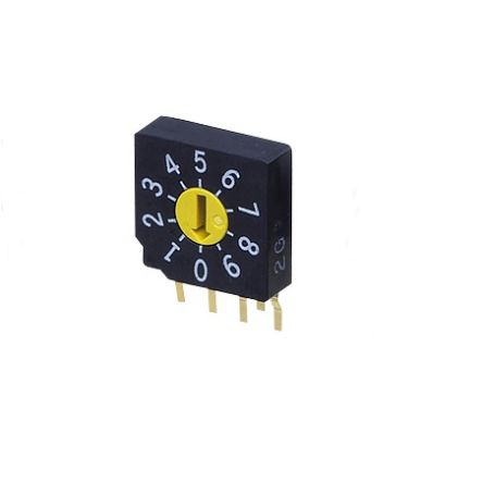 Nidec Components Rotary Coded DIP Switch [SC-1031W]; 244-4234