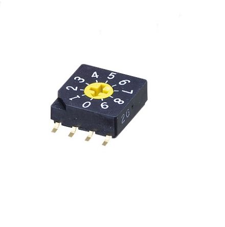 Nidec Components Rotary Coded DIP Switch [SC-2010TB]; 244-4244