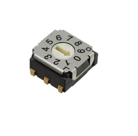 Nidec Components Rotary Coded DIP Switch [SH-7010TA]; 244-4277