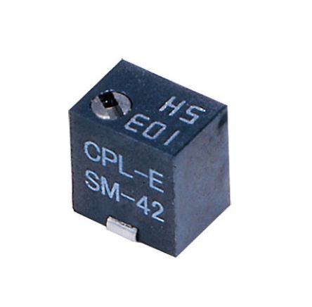 SMD Trimmer Potentiometer 0.25W Top Adjust Nidec Components [SM-42TW201]; 244-4307