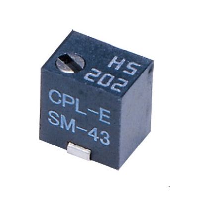 SMD Trimmer Potentiometer 0.25W Top Adjust Nidec Components [SM-43TW103]; 244-4320