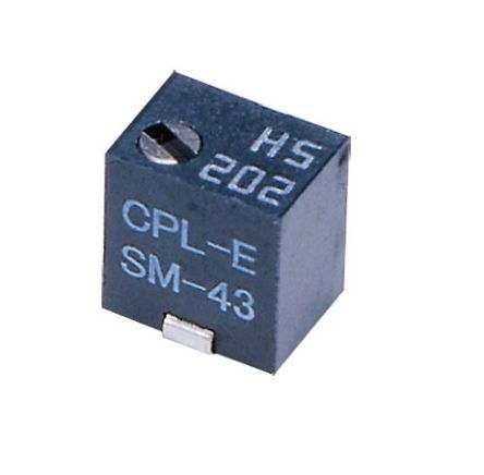 SMD Trimmer Potentiometer 0.25W Top Adjust Nidec Components [SM-43TW203]; 244-4325