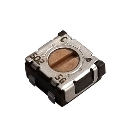SMD Trimmer Potentiometer 0.25W Top Adjust Nidec Components [ST-4ETA502]; 244-4414