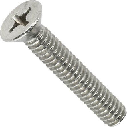 RS PRO Phillips Countersunk Machine Screwsx2 1/2in [0]; 245-1025
