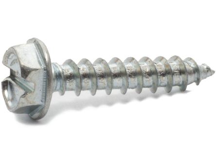 RS PRO Zinc Plated Steel Hex Washer Head Self Tapping Screw, N°#12 x 5/8in Long [0]; 245-2971