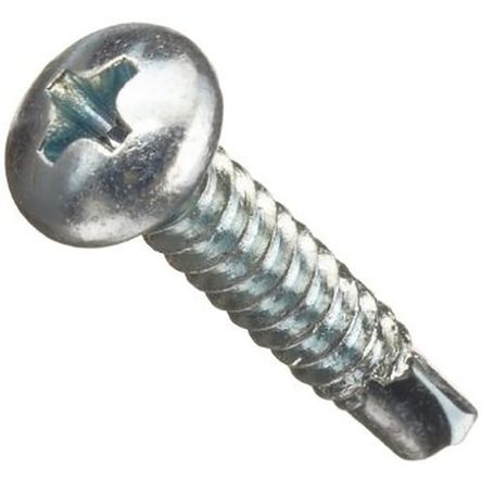 RS PRO Zinc Plated Steel Self Drilling Screw #6 x 3/4in Long [0]; 245-3152